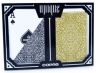 Copag Unique 100% Plastic Playing Cards - Poker Size, Regular Index, Black/Gold 2 Deck Set